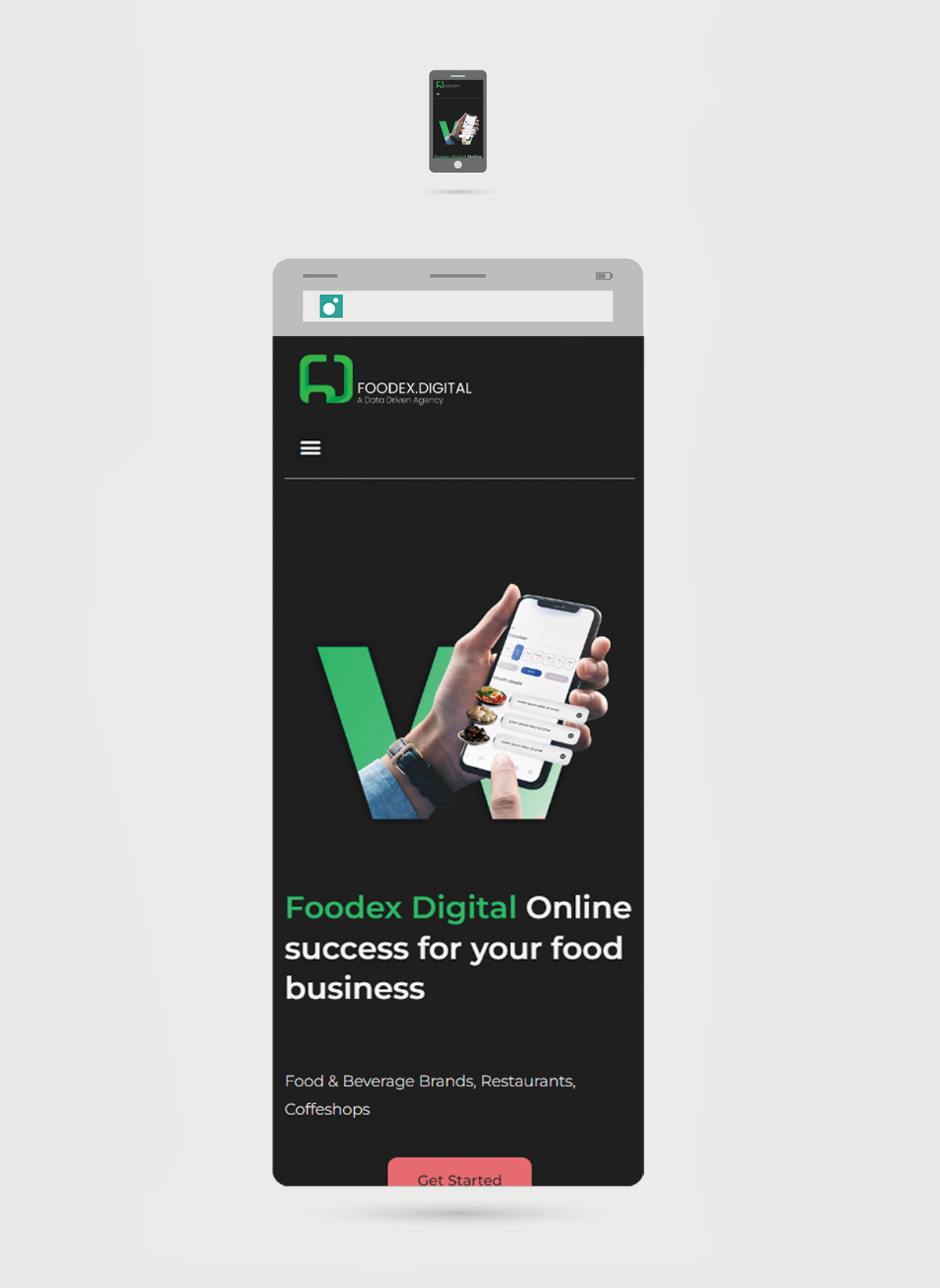 طراحی سایت فودکس دیجیتال - سایت شرکتی