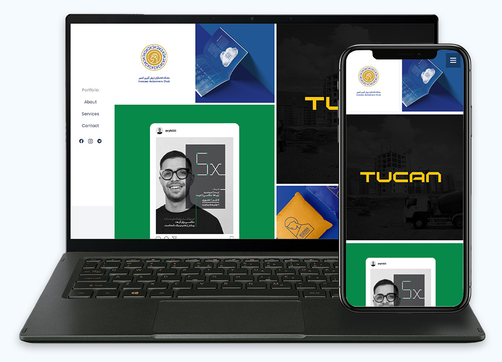 طراحی سایت صادق گرافر - سایت شخصی