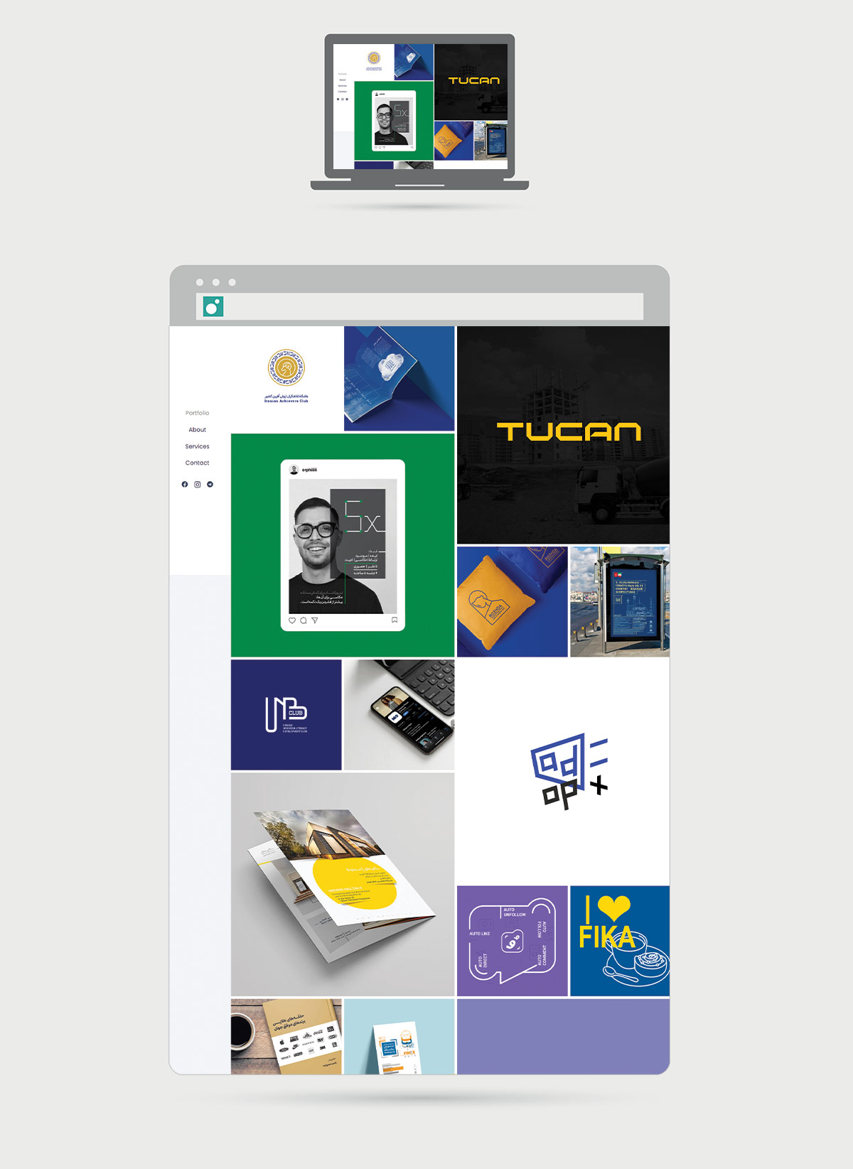 طراحی سایت صادق گرافر - سایت شخصی