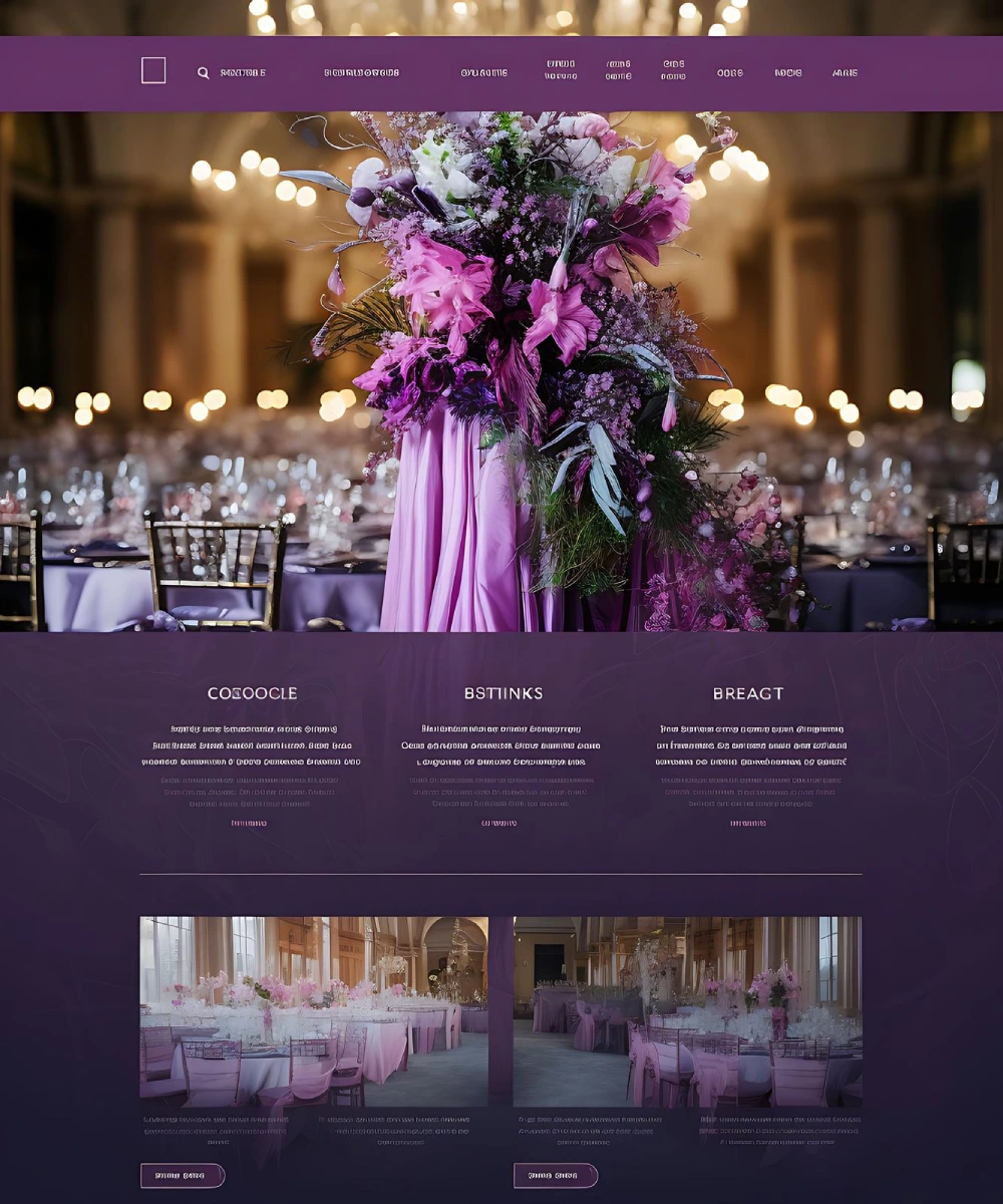 هزینه طراحی سایت تالار پذیرایی - طراحی سایت تالار عروسی