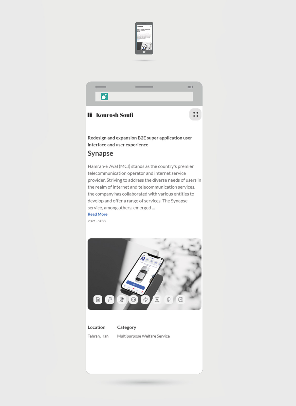 mukup-phone-kouroshsoufi طراحی سایت شخصی کوروش صوفی