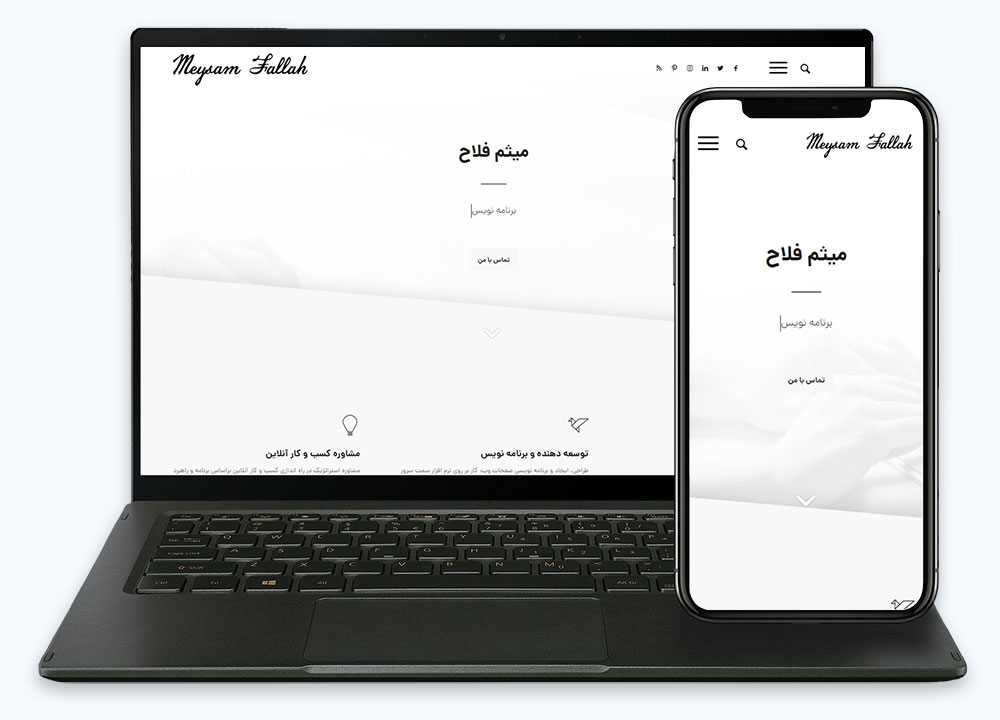 طراحی سایت میثم فلاح