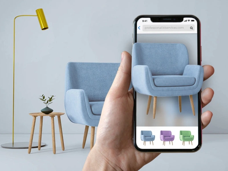 کاربرد واقعیت افزوده در فروش مبلمان - نمایش مبل در محیط - خدمات واقعیت افزوده سوبلز