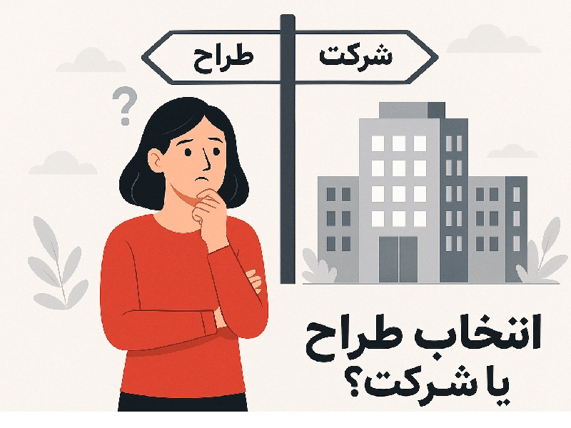 انتخاب طراح یا شرکت؟ چه معیارهایی حیاتی هستند؟