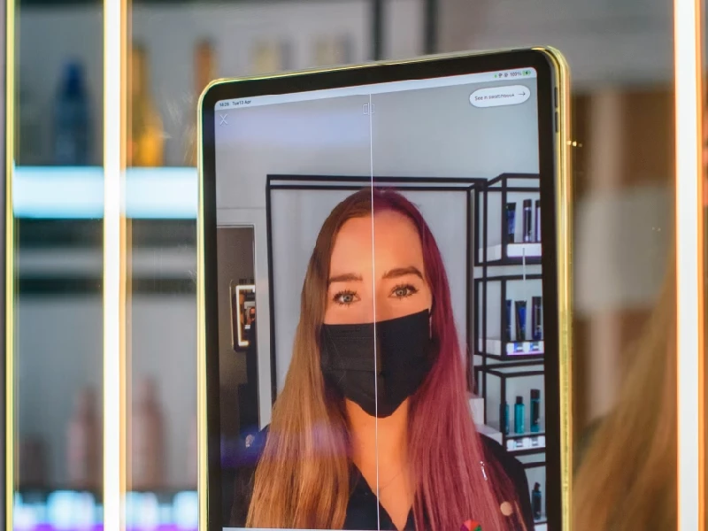 استفاده از واقعیت افزوده در سالنهای زیبایی و آرایشگاهها خدمات واقعیت افزوده سوبلز